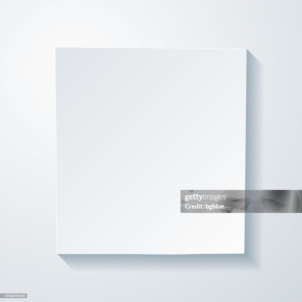 Elkhart County, Indiana. Map with paper cut effect on blank background