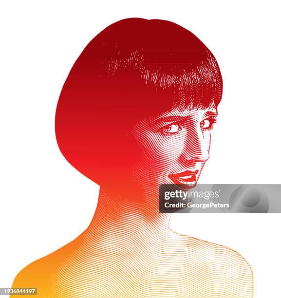 sarcastic woman with disbelief facial expression - sarcastic expression clip art stock illustrations