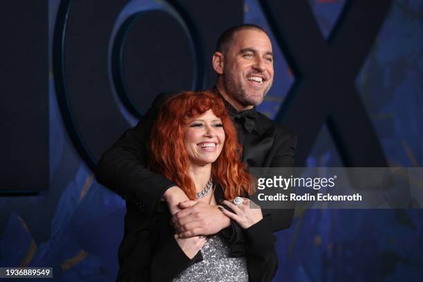 Natasha Lyonne and Bryn Mooser attend the HBO's 2024 Post-Emmy reception at San Vicente Bungalows on January 15, 2024 in West Hollywood, California.