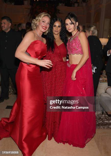 Katherine Heigl, Bela Bajaria, and Sofia Bajaria attend the 2024 Netflix Primetime Emmys after party on January 15, 2024 in Los Angeles, California.