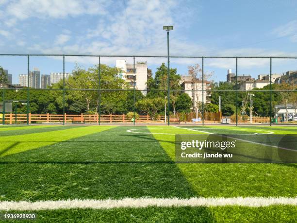 five-a-side football field - soccer field outline stock pictures, royalty-free photos & images