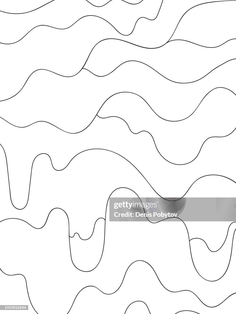 A Simple Layered Flowing Wave Pattern High-Res Vector Graphic - Getty ...
