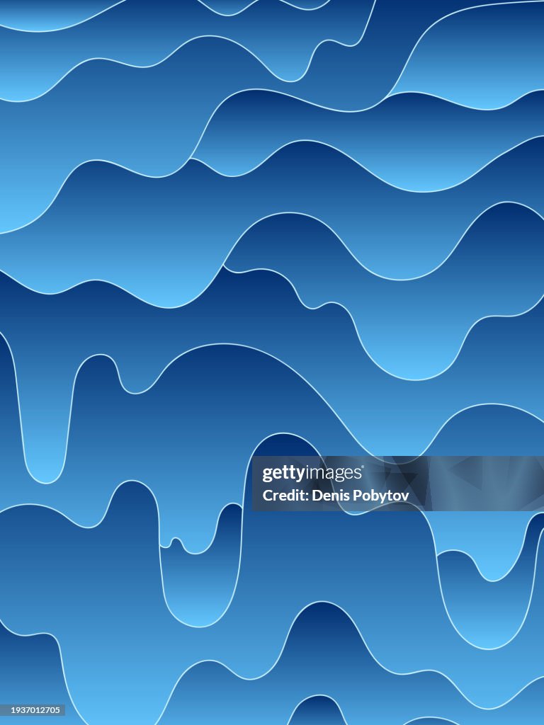 A Simple Layered Flowing Wave Pattern High-Res Vector Graphic - Getty ...