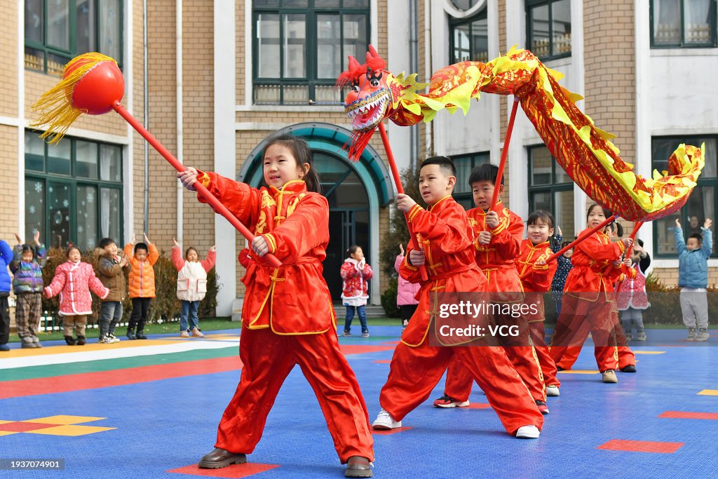 Chinese Welcome The Year Of The Dragon