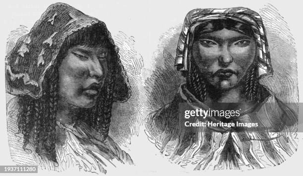 Women of Occobamba; Lima and the Andes', 1875. From 'Illustrated Travels' by H.W. Bates. [Cassell, Petter, and Galpin, circa 1880, London] and...