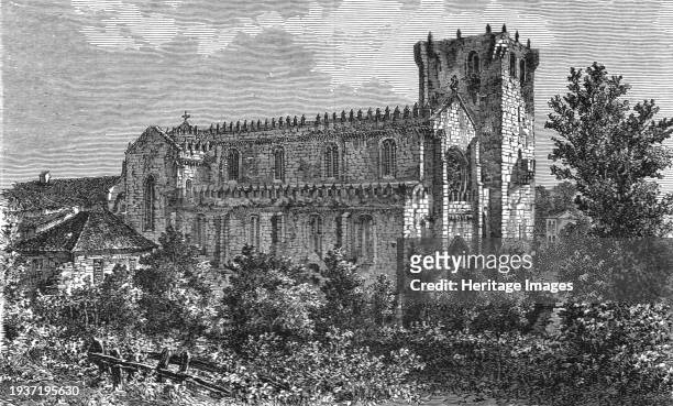 The Monastery De Leca Do Balio, near Oporto; Excursions near Lisbon', 1875. From 'Illustrated Travels' by H.W. Bates. [Cassell, Petter, and Galpin,...
