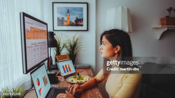 home office - financial analyst stock pictures, royalty-free photos & images