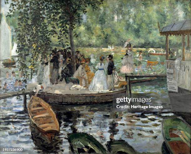 La Grenouillère, 1869. Additional Info: La Grenouillère, the frog pond was a popular venue for outings from Paris and for bathing in the summer,...