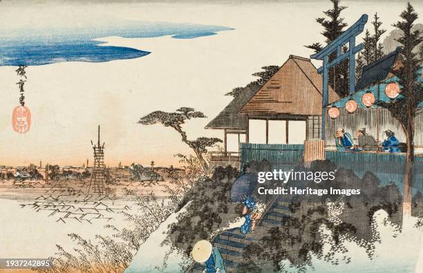 Myojin Shrine, Higashizaka, Kanda, Late 1830s-mid 1840s. From Famous Views of the Eastern Capital. Creator: Ando Hiroshige.