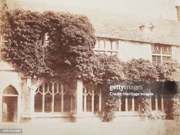 Cloisters of Lacock Abbey, circa 1844. Plate XVI, Book: The Pencil of Nature. Creator: William Henry Fox Talbot.
