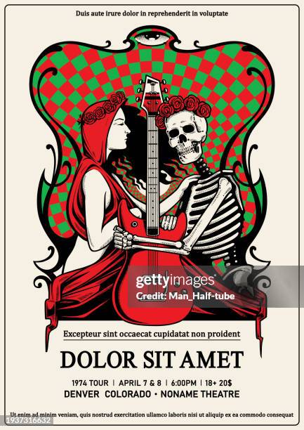 illustrations, cliparts, dessins animés et icônes de affiche de rock - punk rock