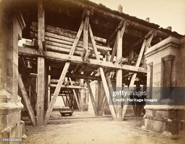 Foundations for Sacre-Coeur, circa 1889. Creator: Louis-Emile Durandelle.