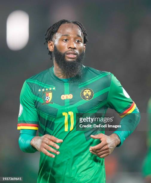 Georges Kevin Nkoudou Mbida of Cameroon during the TotalEnergies CAF Africa Cup of Nations group stage match between Cameroon and Guinea at Stade...