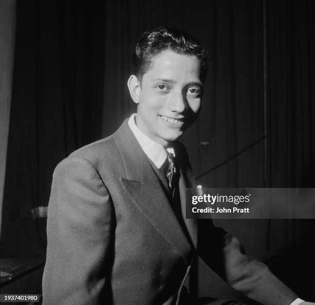 Indian child actor Ronald Moody, who is playing the role of Puffin, during rehearsals for 'The Windmill Family', at the Shepherd's Bush Theatre, in...