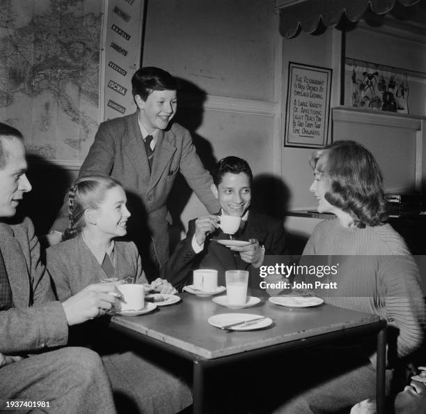 British actor George Skillan, British actress Diana Day, British actor Glyn Dearman , Indian child actor Ronald Moody, and British actress Norah...