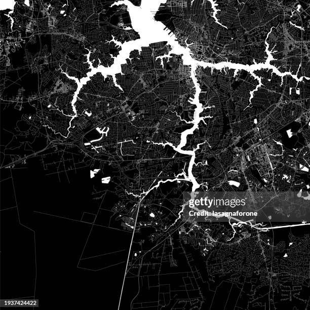 chesapeake, virginia, usa vector map - chesapeake virginia stock illustrations