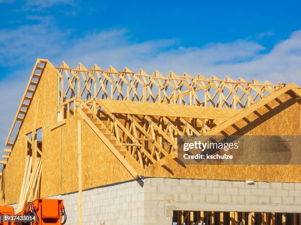 Unfinished roof on a new house in Florida