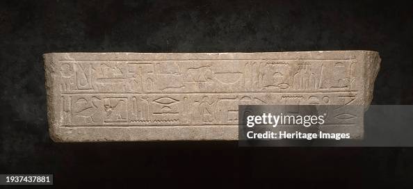 Tomb Lintel Of Senusert