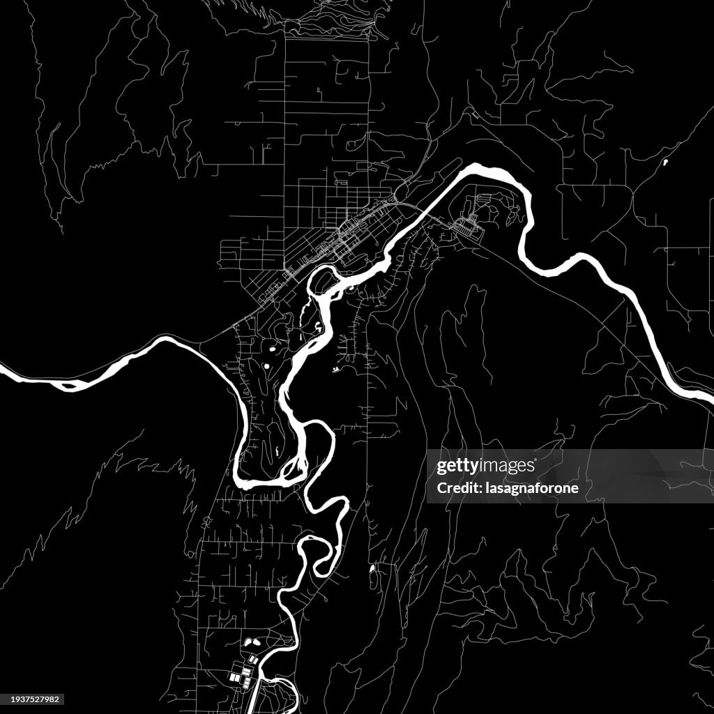 Leavenworth, Washington, USA Vector Map