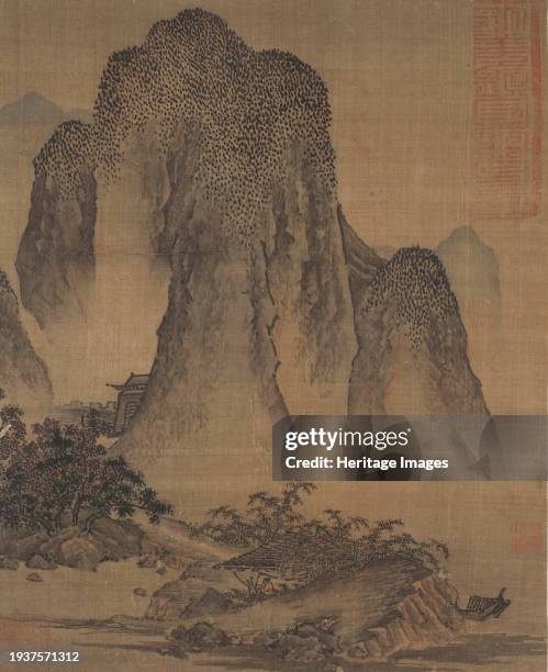 Landscape in the Style of Fan Kuan , Late Yuan or early Ming dynasty . Creator: Anon.