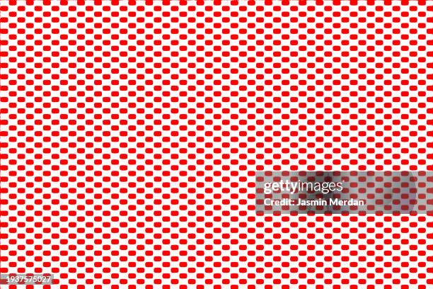 render of red dots on white background - centimeter stock pictures, royalty-free photos & images