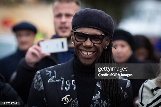 Nile Rodgers walks down the Promenade en route to a panel talk. He received the 2024 Crystal Award for his extraordinary efforts to make the world...