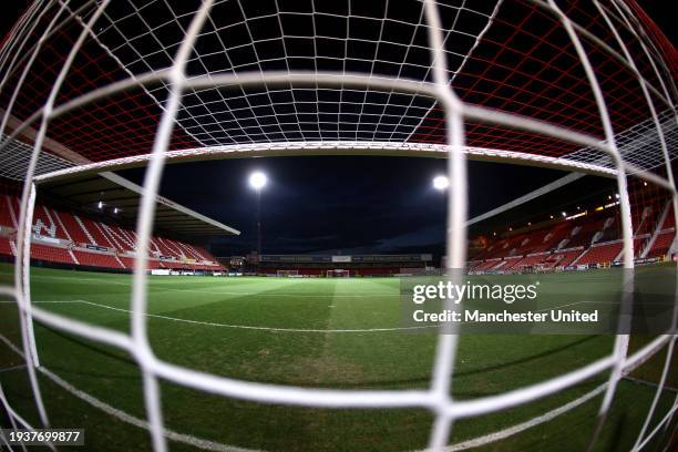 General view ahead of the FA Youth Cup match between Swindon Town and Manchester United at County Ground on January 16, 2024 in Swindon, England.