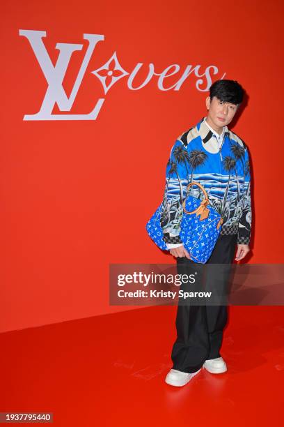 Lin attends the Louis Vuitton Menswear Fall/Winter 2024-2025 show as part of Paris Fashion Week on January 16, 2024 in Paris, France.