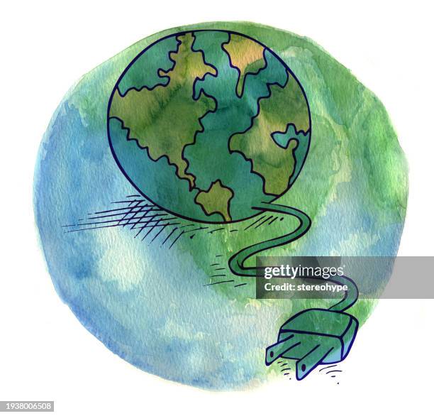 planetary reset - global-powerpoint-background stock illustrations