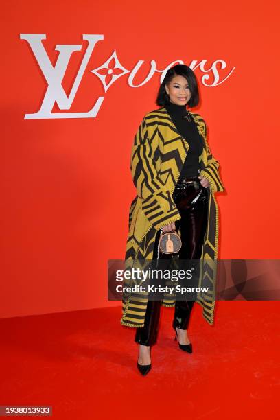 Chanel Iman attends the Louis Vuitton Menswear Fall/Winter 2024-2025 show as part of Paris Fashion Week on January 16, 2024 in Paris, France.