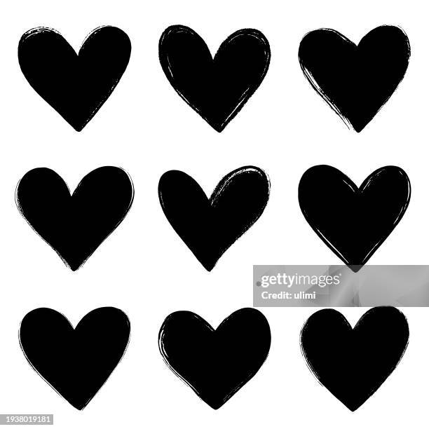 ilustraciones, imágenes clip art, dibujos animados e iconos de stock de corazones - plantilla-equipo-de-arte-y-artesanía