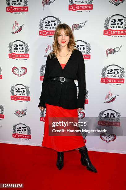 Leonie Brill attends the 25th Anniversary of L'Osteria at L'Osteria on January 16, 2024 in Munich, Germany.