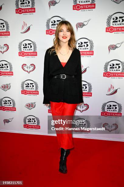 Leonie Brill attends the 25th Anniversary of L'Osteria at L'Osteria on January 16, 2024 in Munich, Germany.