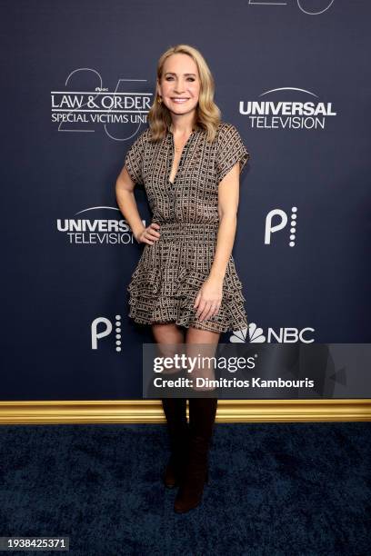 Andrea Canning attends the "Law & Order: Special Victims Unit" 25th Anniversary Celebration at Edge at Hudson Yards on January 16, 2024 in New York...