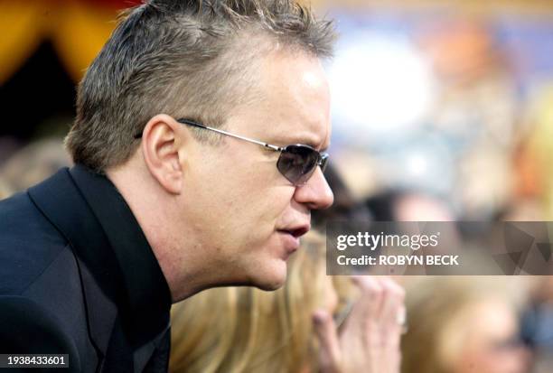 Tim Robbins arrives for the 76th Academy Awards ceremony 29 February, 2004 at the Kodak Theater in Hollywood, CA. Robbins is nominated for Best...