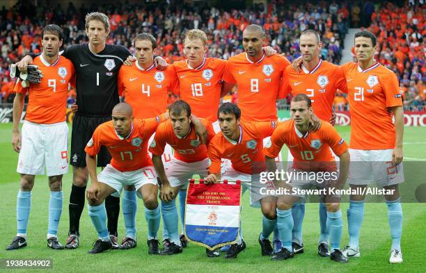 June 13: Dutch Team Group Ruud van Nistelrooy, Edwin van der Sar, Joris Mathijsen, Dirk Kuyt, Orlando Engelaar, Andre Ooijer, Khalid Boulahrouz,...