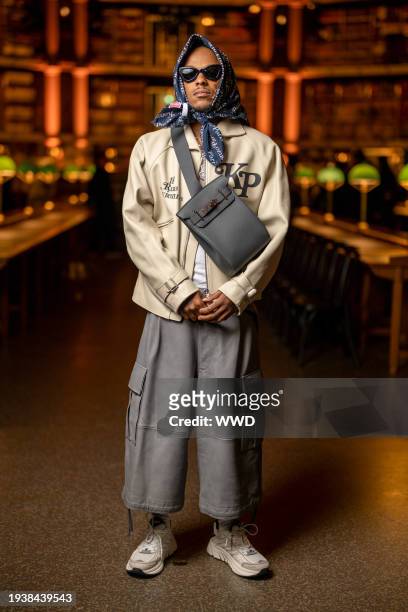 Rich the Kid at Kenzo Men's Fall 2024 as part of Paris Men's Fashion Week held at Bibliothèque Nationale on January 19, 2024 in Paris, France.