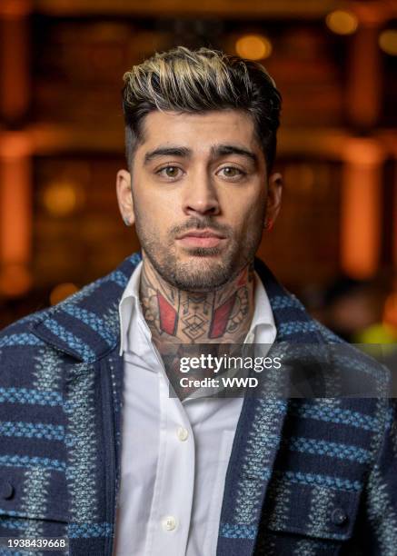 Zayn Malik at Kenzo Men's Fall 2024 as part of Paris Men's Fashion Week held at Bibliothèque Nationale on January 19, 2024 in Paris, France.