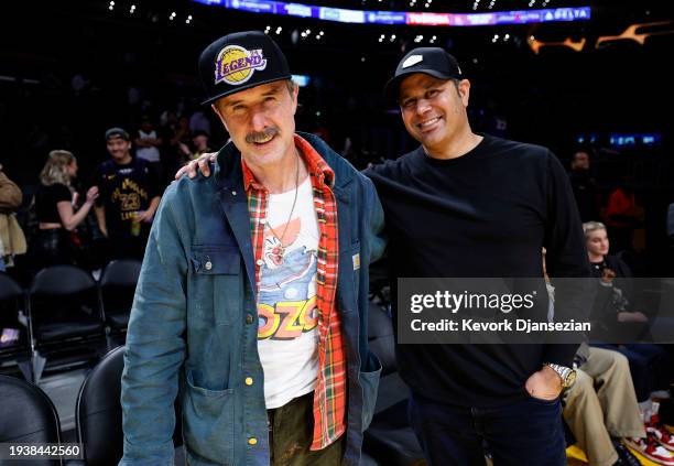 David Arquette attends the basketball game between the Los Angeles Lakers and Brooklyn Nets Crypto.com Arena on January 19, 2024 in Los Angeles,...