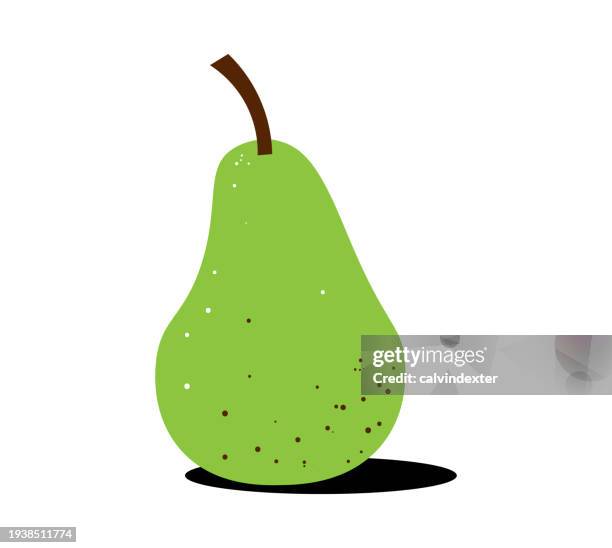 pear fruit - simple carbohydrates stock illustrations