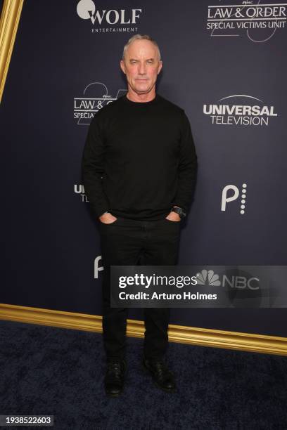 Robert John Burke attends the "Law & Order: Special Victims Unit" 25th Anniversary Celebration at Edge at Hudson Yards on January 16, 2024 in New...