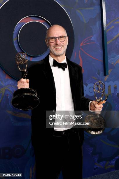 Jesse Armstrong attends the HBO & Max Post Emmys Reception at San Vicente Bungalows on January 15, 2024 in West Hollywood, California.