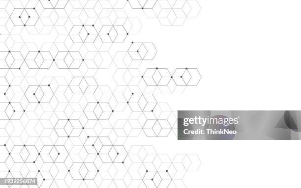 abstrakter technischer hintergrund zur molekülstruktur. medizinisches design. wissenschaftliche vorlage, hintergrundbild oder banner. - chemische formel stock-grafiken, -clipart, -cartoons und -symbole