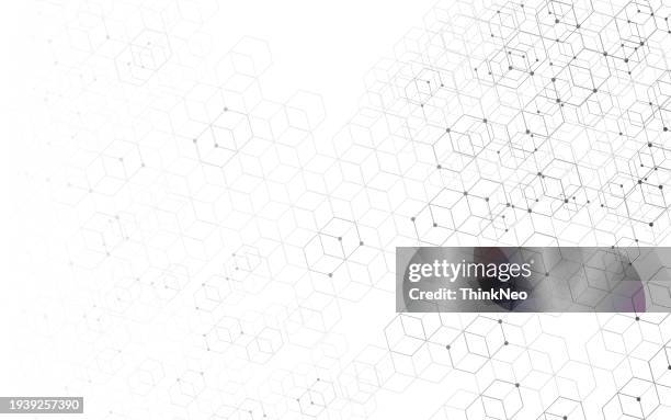 molecule structure abstract tech background. medical design. science template, wallpaper or banner. - simulation lab stock illustrations