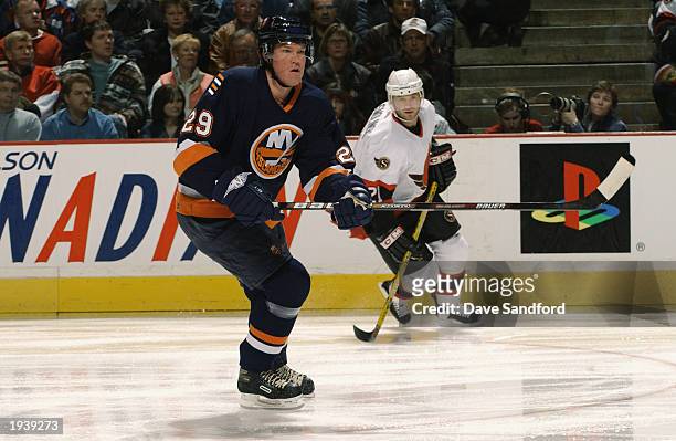Kenny Jonsson of the New York Islanders skates against the Ottawa Senators during the first round of the NHL 2003 Stanley Cup Playoffs at Corel...