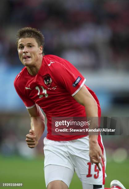 June 8: Sebastian Prodl of Austria running during the UEFA Euro 2008 Group B match between Austria and Croatia at Ernst-happel-stadion on June 8,...