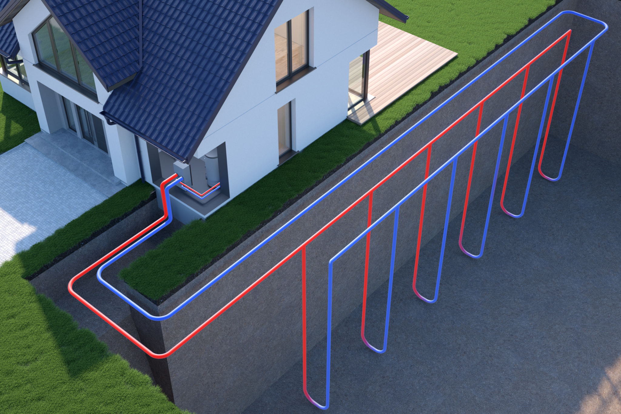 Heat Pump, vertical ground source Heat Pump, vertical ground source