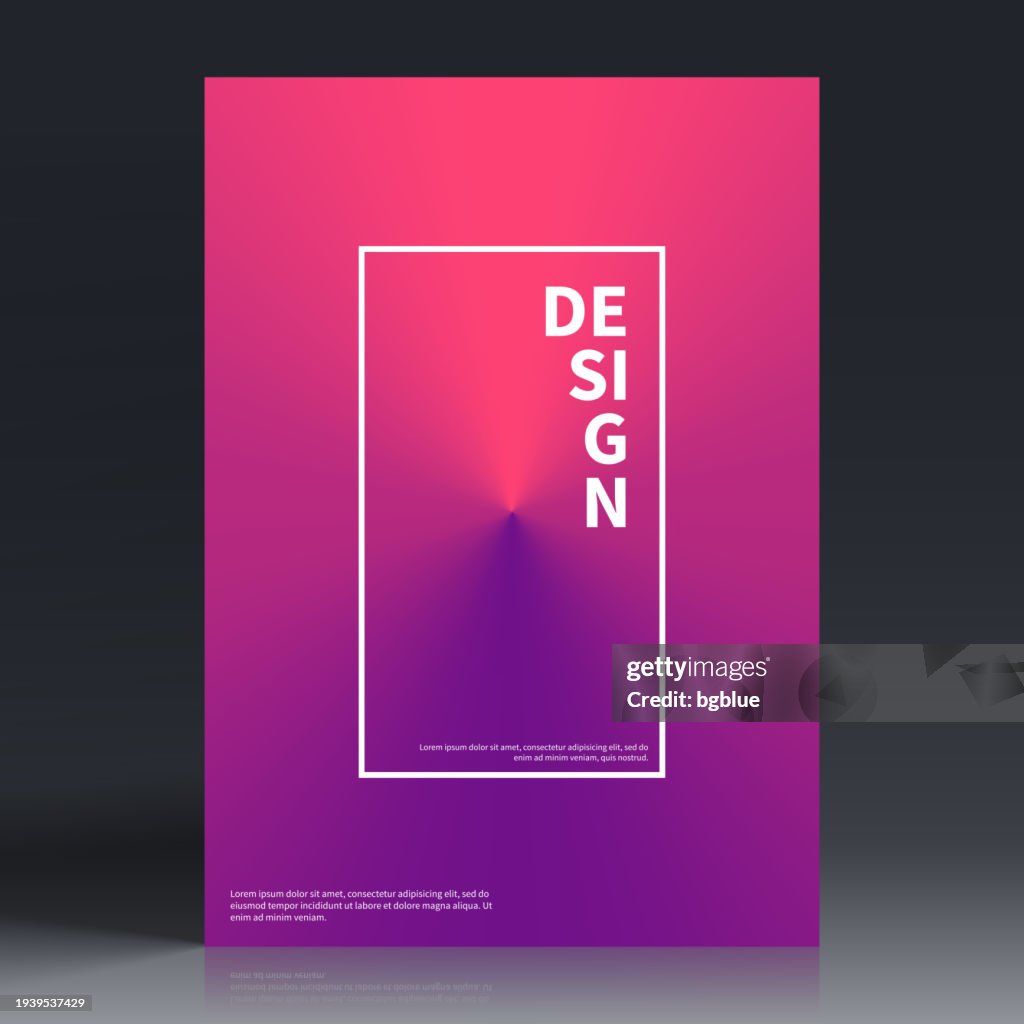 Brochure template layout, Pink cover design, business annual report, flyer, magazine