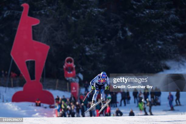 Dominik Paris of Italy during the Audi FIS Alpine Ski World Cup - Men's Downhill on January 20, 2024 in Kitzbuehel, Austria.