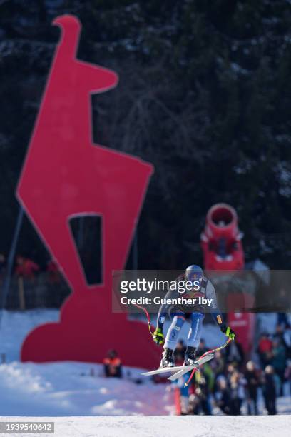 Dominik Paris of Italy during the Audi FIS Alpine Ski World Cup - Men's Downhill on January 20, 2024 in Kitzbuehel, Austria.